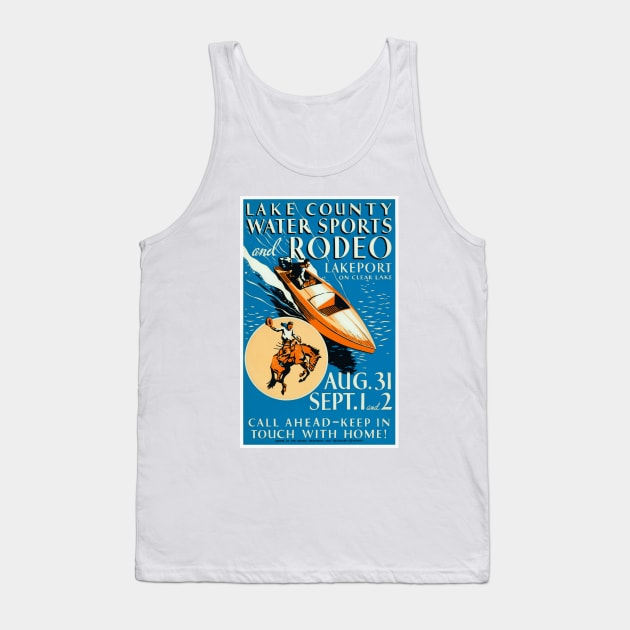 Lake County Water Sports and Rodeo Tank Top by vintagetreasure